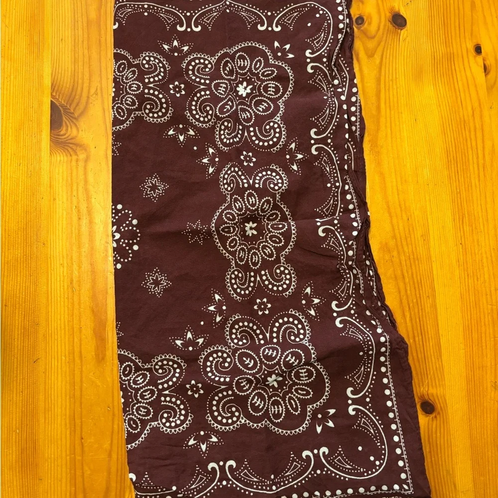 Maroon Bandana 100% Cotton - Picture 3 of 6